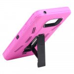 Wholesale Samsung Galaxy S6 Edge Plus Armor Hybrid Stand Case (Hot Pink)